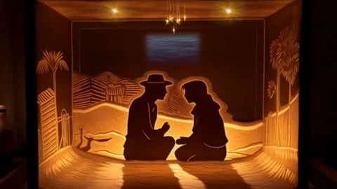 A Couple Sharing A Drink  Stock Footage 242457986