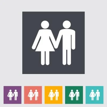 Couple sign Illustrazione stock