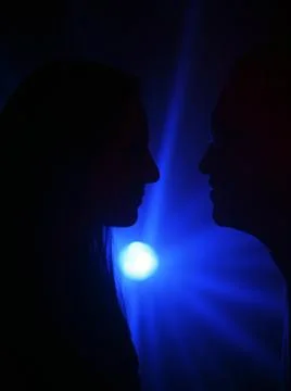 Couple silhouette Stock Photos