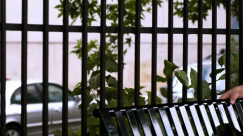 A couple sit on a bench together enjoying each others company Video stock 33992955