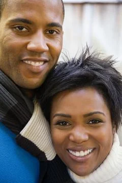 Couple smiling Stock Photos