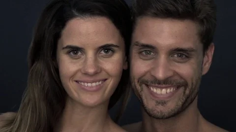 Couple smiling, portrait Stock Footage 75191719