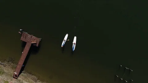 Couple Stand-Up Paddle Boarding 動画素材 101415526