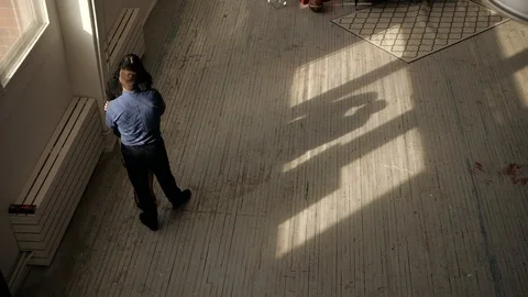 Couple standing and talking Video stock 104394090