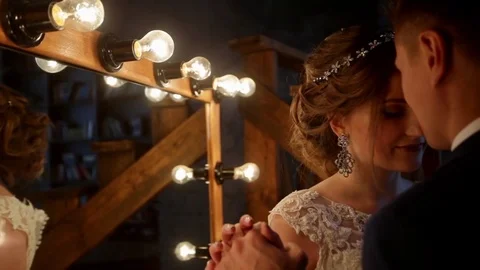 Couple standing in loft interior Stock Footage 69827914