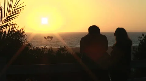 Couple at Sunset Video stock 59746122