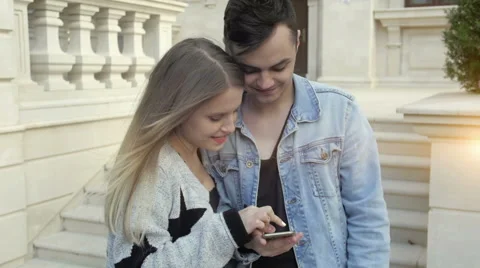 Couple with tablet pc Stock Footage 68294591