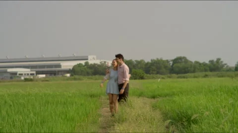Couple take in the scenery Stock Footage 63084458