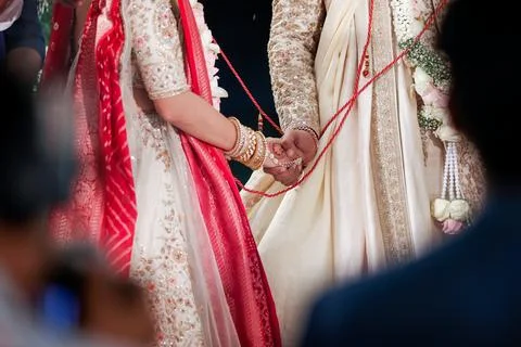 Couple Taking Pheras Foto stock