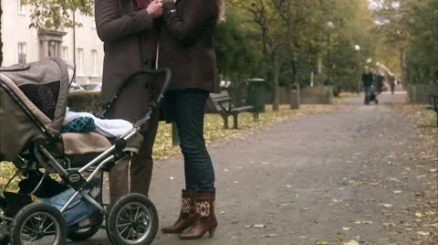 A couple taking a walk with their son Stock Footage 11289618