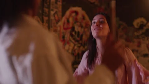 A couple talking about something Stock Footage 262559520