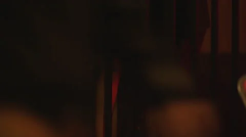 A couple talking outside at night under neon lights Vidéo 51781487