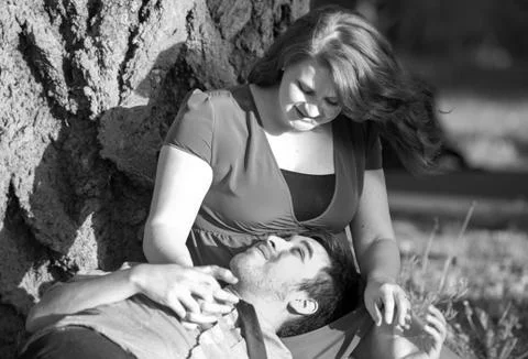 Couple talking Stock Photos