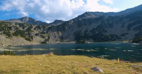 Couple of travelers in the mountains Stock Footage 117621638