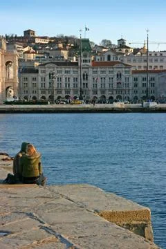 Couple in trieste Stock Photos