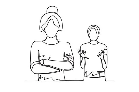 A couple in a troubled relationship Stock Illustration