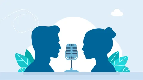 Couple. Two people discussing on mic, conversation, discussion, communication Stock Footage 340191669