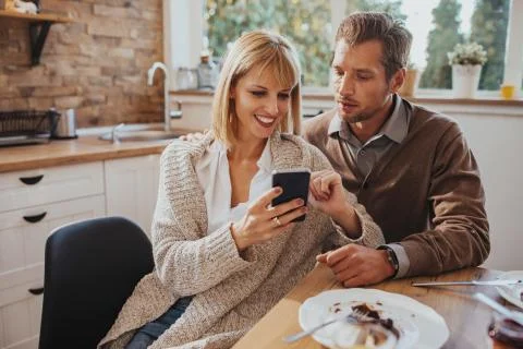 Couple using technology Stock Photos