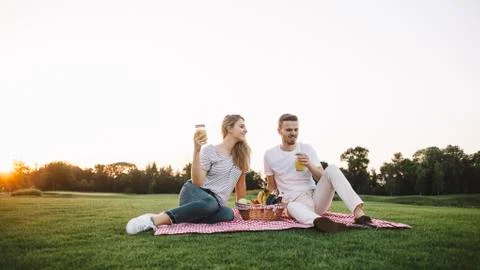 Couple on vacation Foto stock