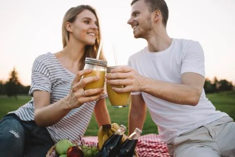 Couple on vacation Stock Photos