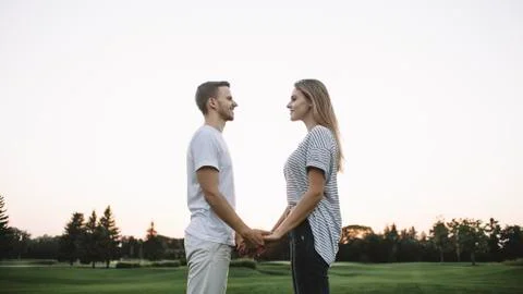 Couple on vacation Foto stock
