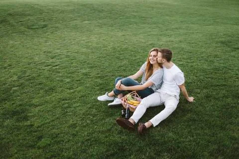 Couple on vacation Foto stock