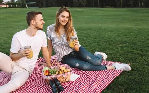 Couple on vacation Foto stock