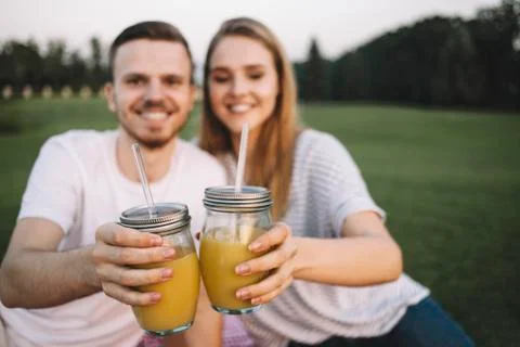 Couple on vacation Stock Photos