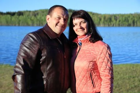 Couple on vacation Foto stock