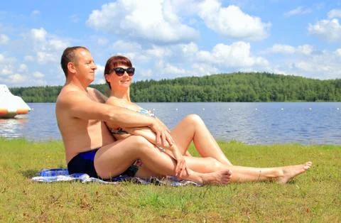 Couple on vacation Stock Photos