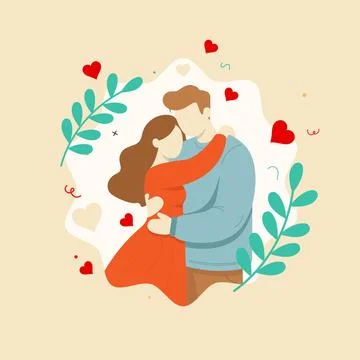 Couple valentine Illustrazione stock