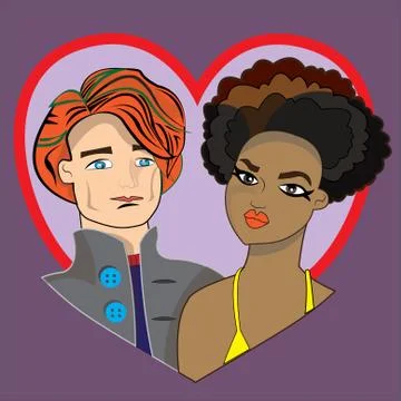 Couple valentine's Stock Illustration