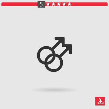 Couple vector icon Stock Illustration