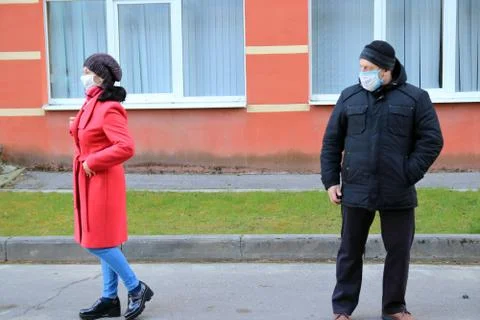 Couple on a walk Stock Photos