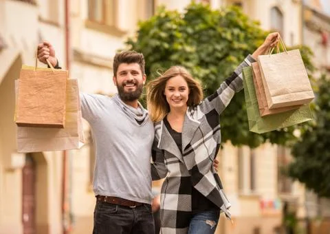 Couple on walk Stock Photos