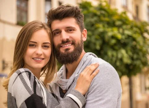 Couple on walk Stock Photos