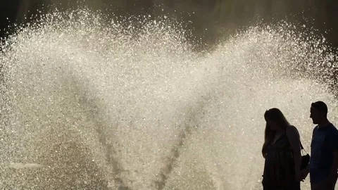 Couple walk slow motion Stock Footage 77011434