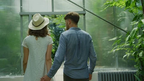 Couple walking and talking Stock-Footage 99965296