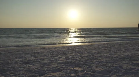 Couple Walking on Beach at Sunset (1 of 23) Video stock 48702322