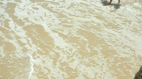Couple walking on beach together Video stock 62281012