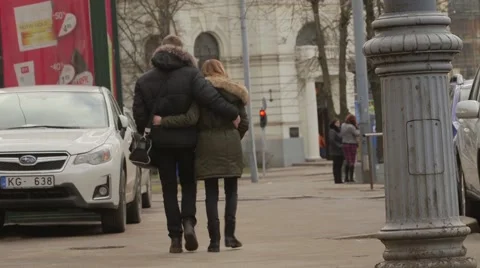 Couple walking Stock Footage 60218971