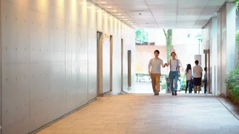 Couple walking hand in hand Stock Footage 147600836