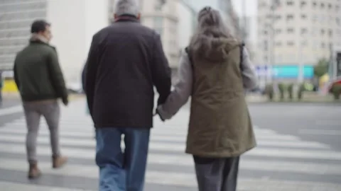 Couple walking hand in hand Stock Footage 315141298