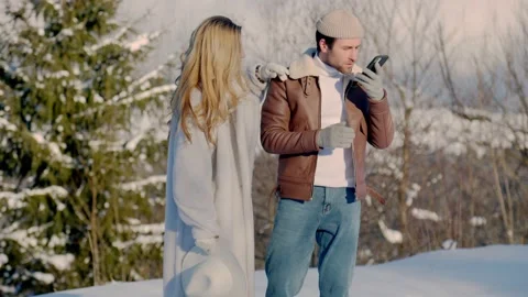 Couple walking in nature Stock Footage 153135875