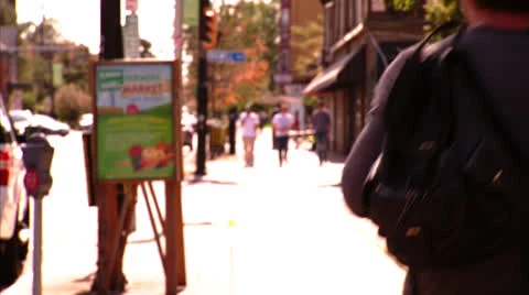 Couple Walking on Streets 2 Stock Footage 22771871