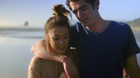 Couple walking together Stock Footage 52603329