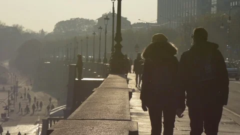A couple walking together Stock Footage 121168786