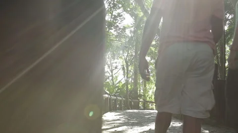 Couple walking on a track. Stock Footage 41597049