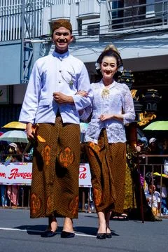 A couple with wedding dress from East Java Fotos Stock