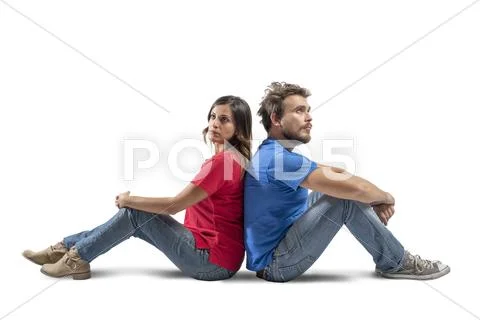 Couple who thinks Stock Photos